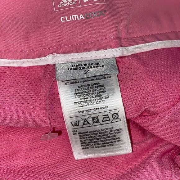 Adidas Women's Pink ClimaCool Stretch Solid Logo Athletic Golf Skort Size 2 - Picture 9 of 12
